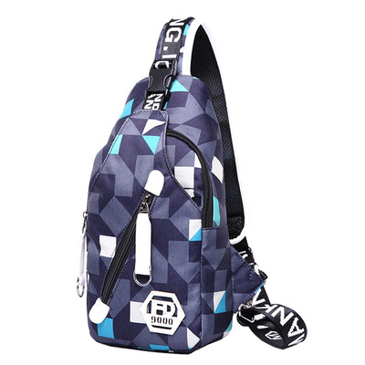 

Chest bag travel bag mens casual messenger bag