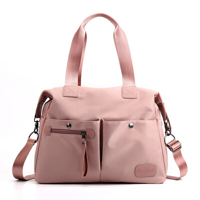 

Single shoulder diagonal bag nylon lady bag fashionable large capacity waterproof cloth bag portable canvas mother bag