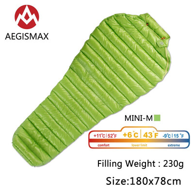 

AEGISMAX Outdoor Camping Ultralight 95 Goose Down Mummy Sleeping Bag Three-Season Down Sleeping Bag Outdoor Lazy bag