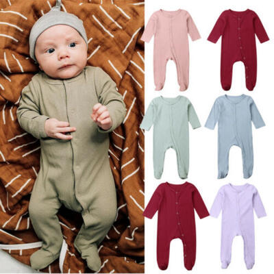 

Baby Girl Newborn Boy Clothes Set Outfit Romper Long Sleeve Bodysuit Playsuit