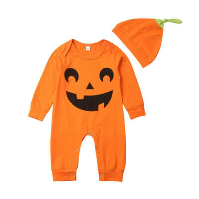 

Autumn Newborn Baby Girl Boy Halloween Cotton Clothes Romper Bodysuit Outfit Set