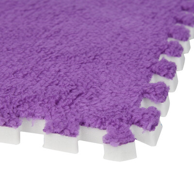 

Gobestart 3030cm Kids Carpet Foam Puzzle Mat EVA Shaggy Velvet Baby Eco Floor 7 colors