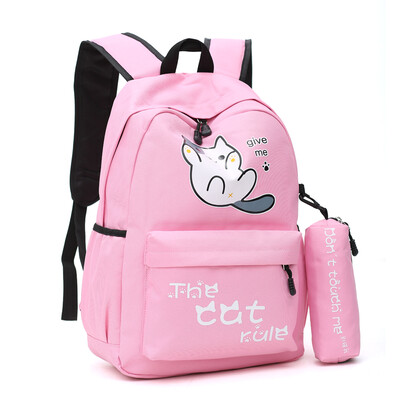 

Chic schoolbag girl Korean version Yusuku ulzzang junior high school students backpack canvas ins Shoulder Bag Girl