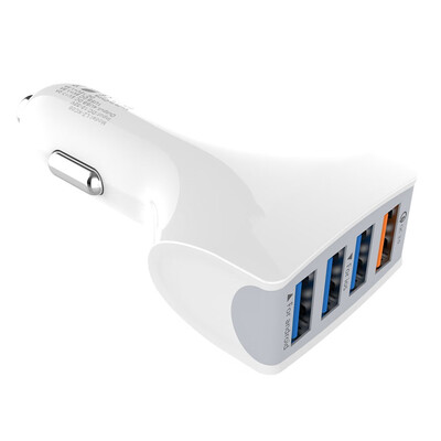 

QC30 Quick Car Charge For Xiaomi Pocophone f1 Adapter 4 Port USB Chargers for Samsung Galaxy iPhone Huawei Smart Charging