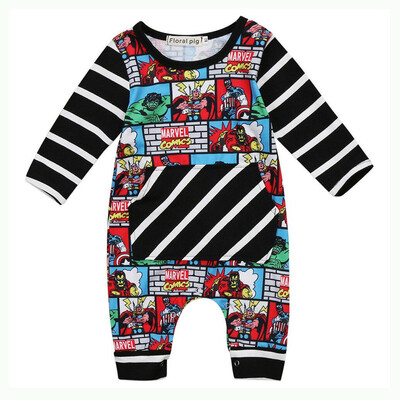 

Newborn Infant Baby Kid Boy Outfit Clothes Superhero Romper Jumpsuit Bodysuit