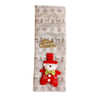 

New Christmas Decoration Bottle Set Santa Claus Wine Bag