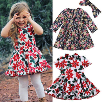 

Summer Baby Girls Floral Clothes Dress Kids Girl Clothing Skirt Infant Dresses