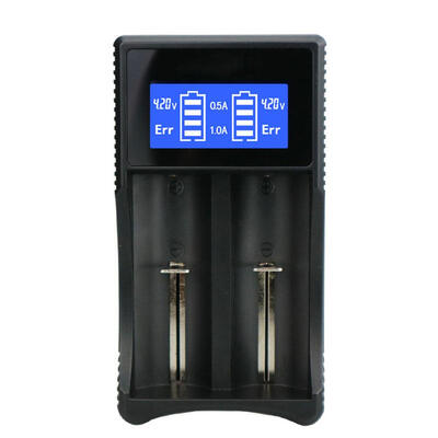 

Smart LCD 18650 26650 Rechargeable Battery Dual USB Charger for E-Cigarette