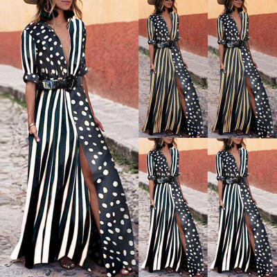 

Women Summer Boho Long Maxi Dress Evening Cocktail Party Beach Dresses Sundress