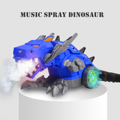 

Siaonvr Electric Mechanical Spray Dinosaur Light Music Walking Smart Robot Toys Kid Gift