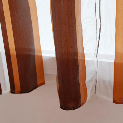 

Window Curtain Modern Striped Sheer Curtain Vertical Window Screening Window Rod Pocket Curtain Panel for Living Room Bedroom Dini