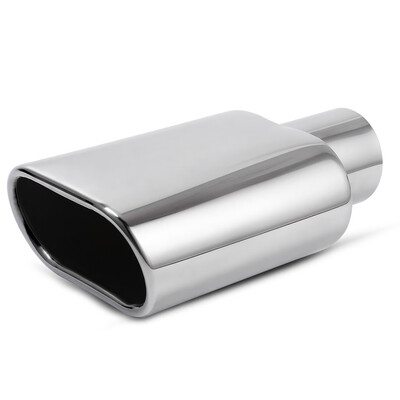 

25Inch Inlet Square Exhaust TipChrome Polished Diesel Exhaust Tip Clamp On Design 25" Inlet 55"x3"Outlet 9" Long