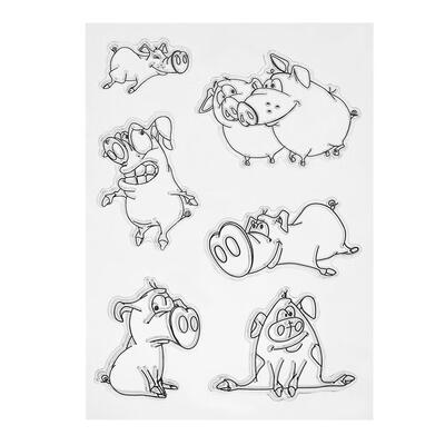 

Cute Pig DIY Silicone Transparent Seals Home Kids Album Scrapbooking Gifts