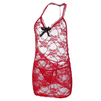 

Toponeto Fashion Women Lace Lingerie Clubwear Backless Nightdress Sleepwear