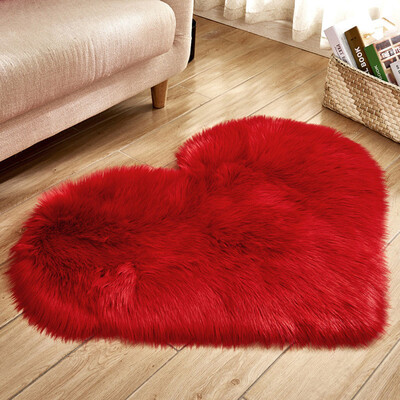 

Gobestart Wool Imitation Sheepskin Rugs Faux Fur Non Slip Bedroom Shaggy Carpet Mats