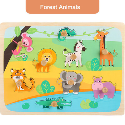 

Tailored Childrens Puzzle Grasp Board Puzzle Birthday Boy Girl Educational Toy