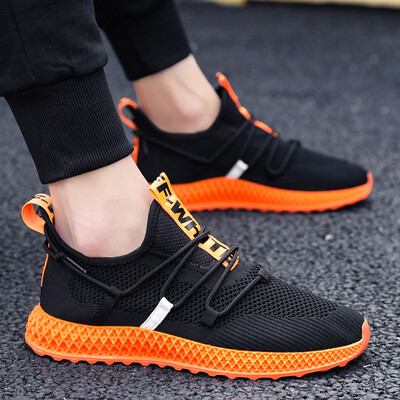 

Flying woven sports shoes mens fashion outdoor running tide shoes mens thin mesh shoes shoes