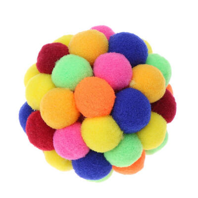 

Built-in Catnip Cat Colorful Bell Bouncy Ball Pet Interactive Catch Toys