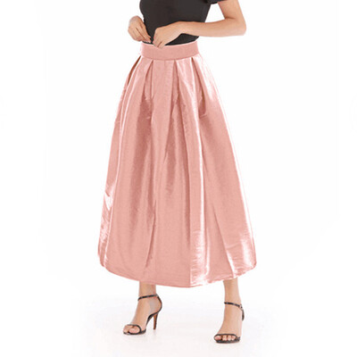 

Womens Skirts Ladies Summer Loose Casual Stylish Solid A-Line Fashion