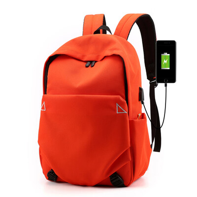 

Trendy casual backpack boys&girls neutral bag usb rechargeable backpack