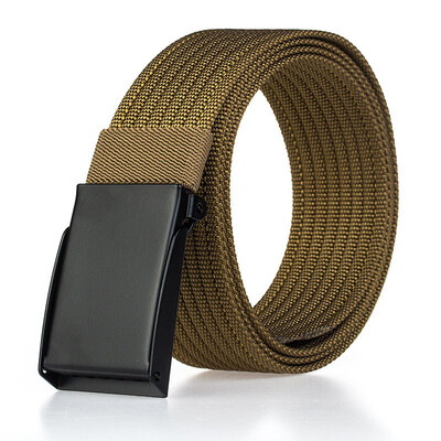 

Trend Nylon Man&Women belt fashion Black Automatic buckle Men belt outdoor casual cowboy pants belt 120cm