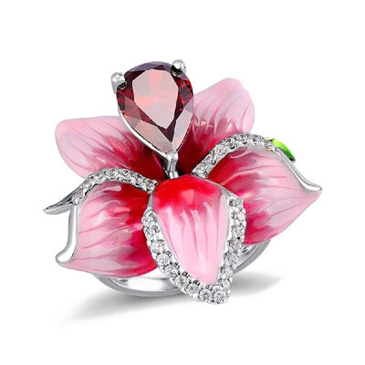 

Hollow Out Ring Beautiful Flower Pattern Rings Exquisite Curved Band Delicate Wedding Bands for Women Birthday Gift