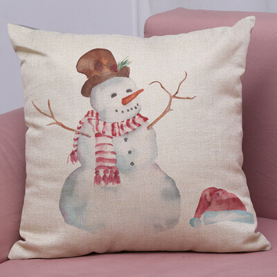 

Tailored New Christmas Cotton Linen Pillow Case Sofa Cushion Cover Home Decor