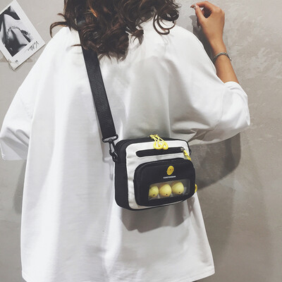 

Cute small bag female 2019 new Korean version of the wild foreign student single shoulder Messenger bag cartoon girl canvas bag