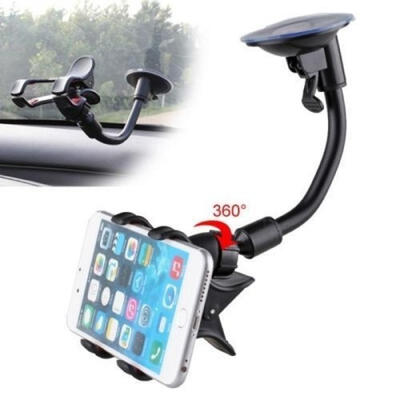 

Fashion Car 360° Mobile Cell Phone GPS Holder Windshield Mount Cradle Holder Stand