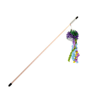 

Pets Cat Ball Pendant Teasing Rod Teaser Wand Toy Scratch Interactive Stick