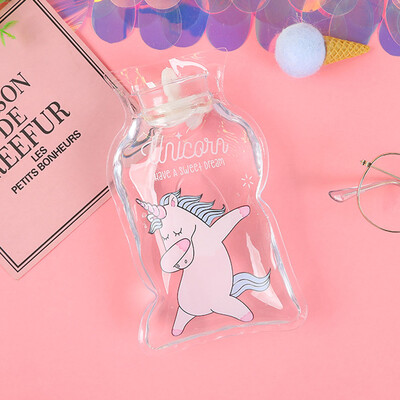 

Cute Mini Transparent PVC Hot Water Bottle Pocket Portable Hot Water Bottle Winter Warming Tool Containe