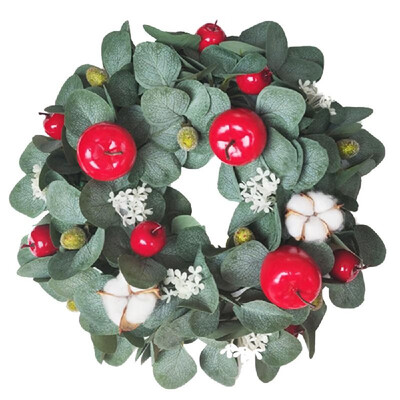 

Artificial Wreath Garland Natural Artificial Plants Flower Wall Fence Realistic Fake Hanging Wreath Autumn Fall Wreath for Christm