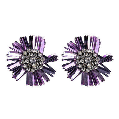 

Fashion Geometric Round Big Bohemian Stud Earrings for Women Party Gift for Girls Round Statement Earrings Jewelry