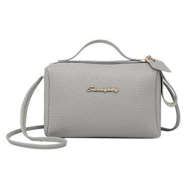 

Square Litchi Pattern Shoulder Handbags Women PU Leather Messenger Bags