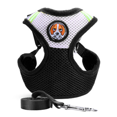 

Pet Dog Collars Puppy Cat Leash Vest Mesh Breathe Adjustable Harnes