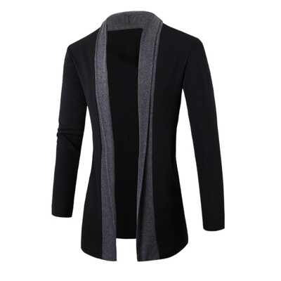 

Gobestart Stylish Men Fashion Cardigan Jacket Slim Long Sleeve Casual Coat