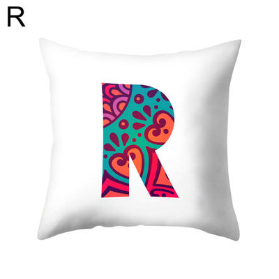 

Simple English Letter Square Pillow Case Cushion Cover Sofa Bed Car Office Decor