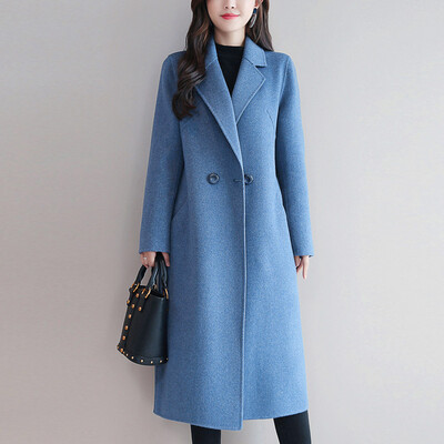 

Toponeto Women Casual Button Coat Elegant Long Sleeve Work Office Fashion Jacket