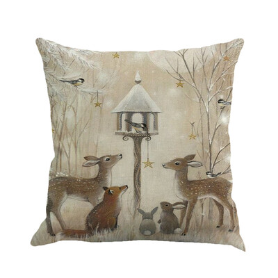

Tailored Christmas Printing Dyeing Sofa Bed Home Decor Pillow Cover Cushion Cover A