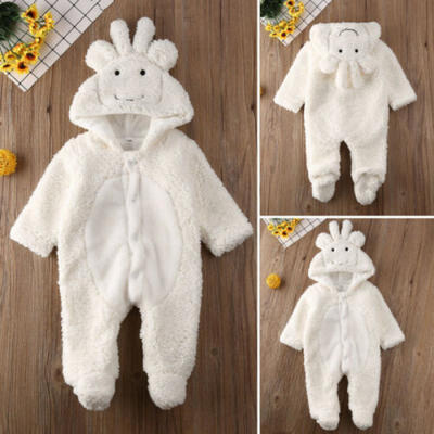 

AU Newborn Baby Boy Girl Cute Lamb Clothes Down Romper Jumpsuit Bodysuit Outfits