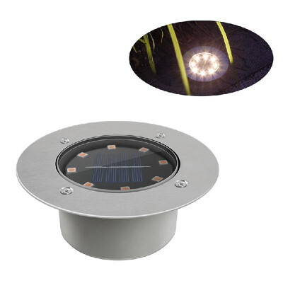 

8LEDs Solar Buried Lamp Aluminum Casting Lawn Lamps Garden Light