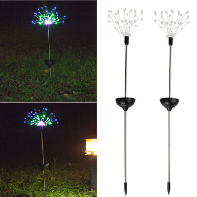 

Gobestart 90LED Solar Power Garden Light Christmas Lights Outdoor Fireworks LED Lawn Lamp