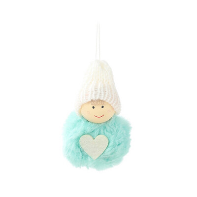 

Christmas Tree Decoration Pendants Toy Outside Xmas Tree Hanging Ornament Plush Doll for Home Decor Kids Gift