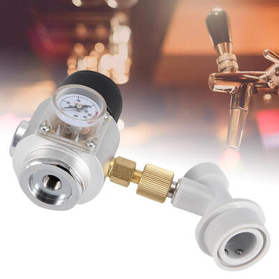 

Greensen Home Brew CO2 Regulator Charger Kit Gas Disconnect Home Draft Beer KegeratorCO2 Charger Regulator CO2 Charger