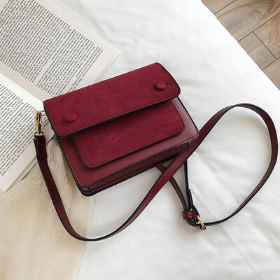 

Nered ins casual small bag fashion retro-polished womens bag new 2019 one-shoulder one-shoulder small square bag