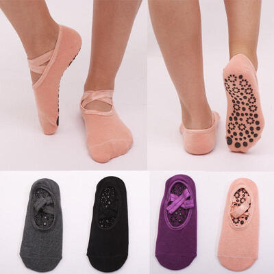

5 Pairs Gym Sports Non-Slip Yoga Pilates Ankle Grip Socks Massage Socks Ballet