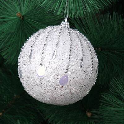 

Tailored Christmas Rhinestone Glitter Baubles Balls Xmas Tree Ornament Decoration 8CM