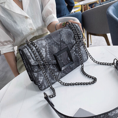 

Tailored Womens Bag Snake Print Shoulder Bag Vintage Crossbody Womens Shoulder Bag
