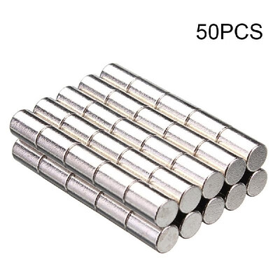 

50pcs N52 Strong Cylindrical Magnety Rare Earth Neodymium Magnety for DIY Craft Scientific&Office Multi-use 4x6mm