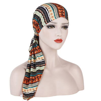

1 Pc Women Muslim Hijab Cancer Chemo Hat Turban Cap Cover Hair Loss Head Scarf Wrap